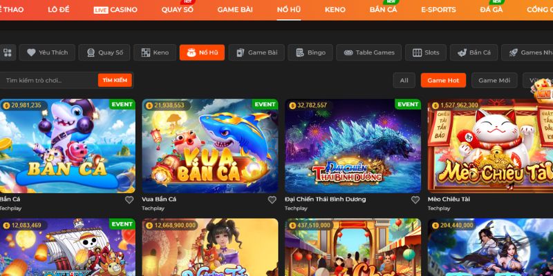 Slot game tru tiên cực mới lạ